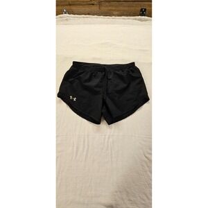 Under Armour Womens Fly By Running Shorts Black Mesh Athletic Gym SM/P/CH‎